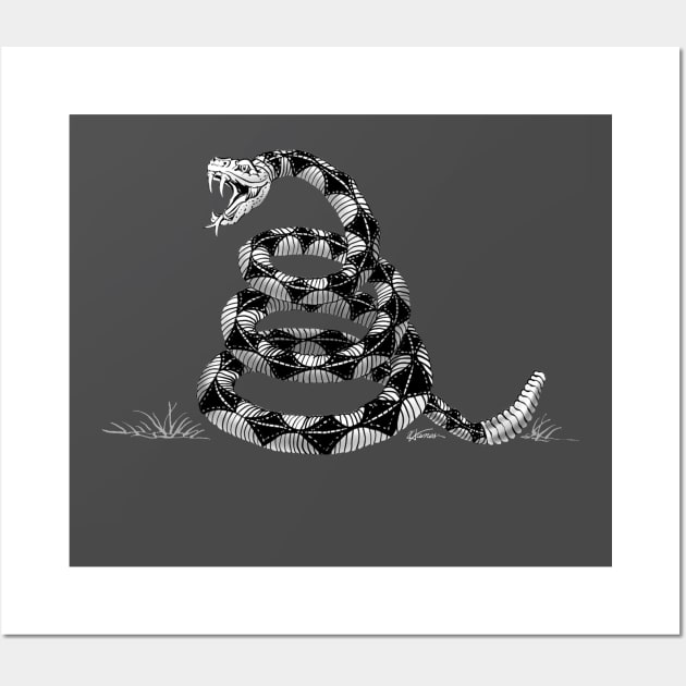 FULL SIZE - Don't Tread on Me Gadsden Design Wall Art by DDGraphits